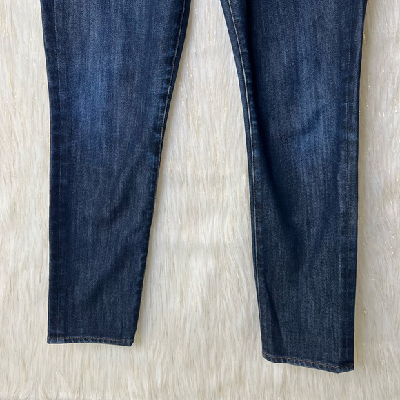 J.Crew Womens Toothpick Ankle Skinny Jeans Blue Pockets Dark Wash Mid Rise 29 - Picture 4 of 9